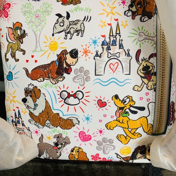 Disney Dooney & Bourke Dogs Sketch Mini Backpack - Picture 5 of 7